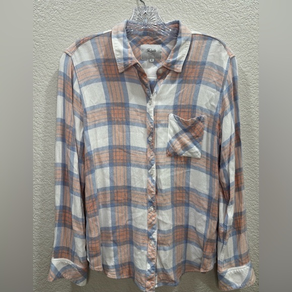 Rails Tops - Rails Blue and Red Plaid Button Down Shirt
